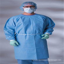 Disposable nonwoven isolation gown